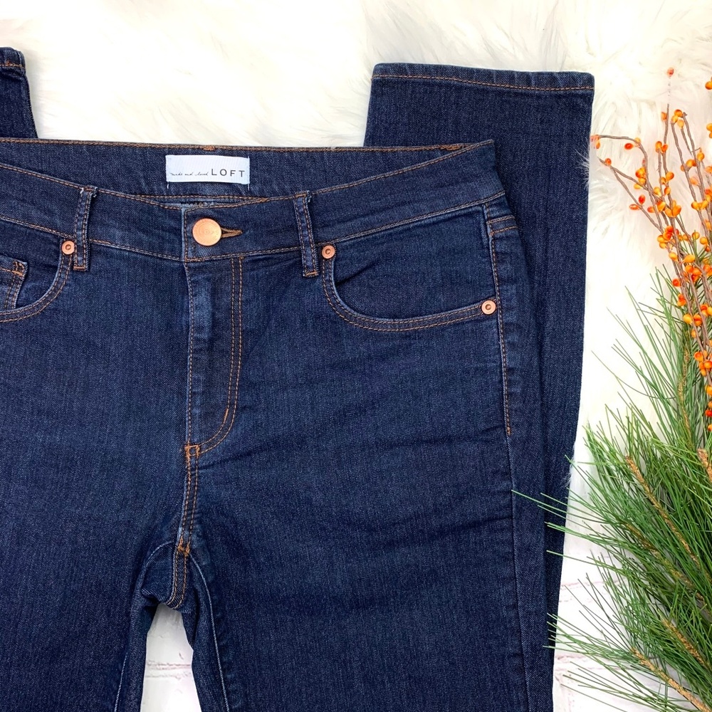 🚫SOLD!👖I•LOFT•I Modern Skinny Jeans 28x28👖 - Picture 2 of 8